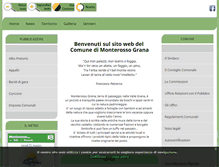 Tablet Screenshot of comune.monterossograna.cn.it
